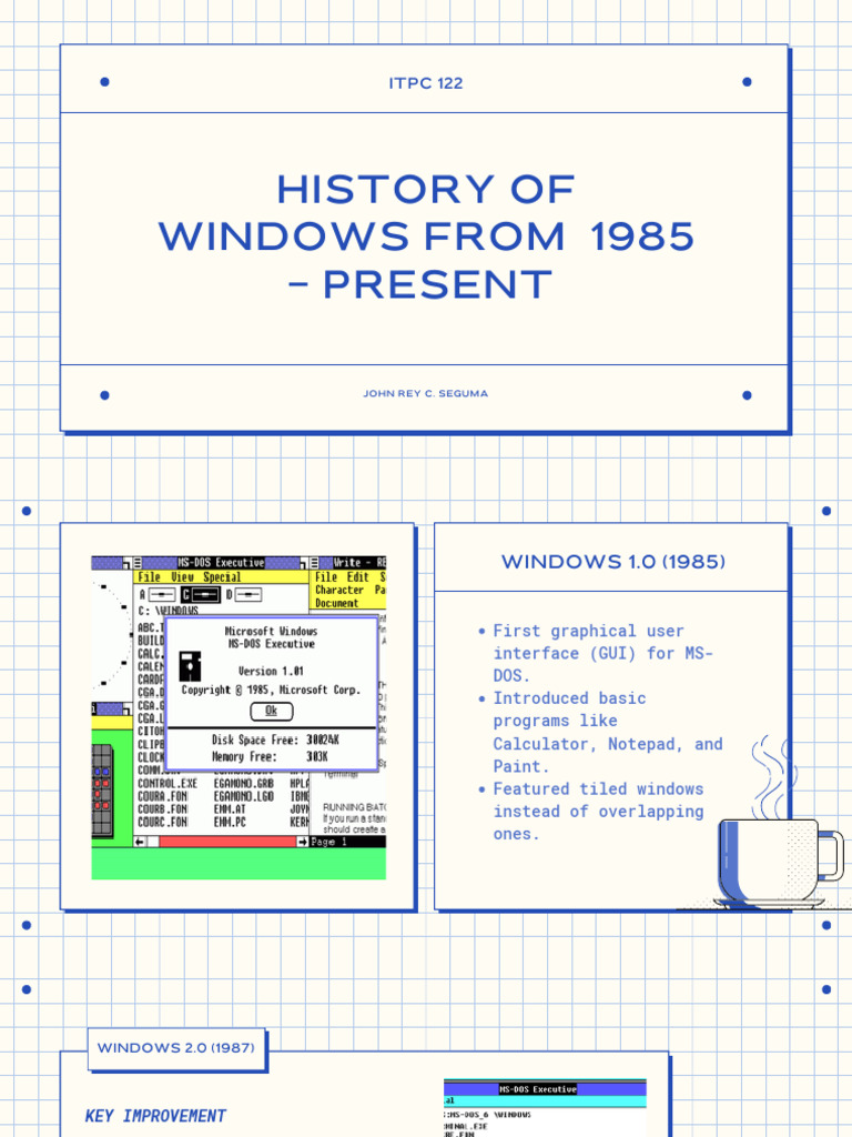 History of Windows OS: 1985-Present | PDF | Microsoft Windows | Window ...