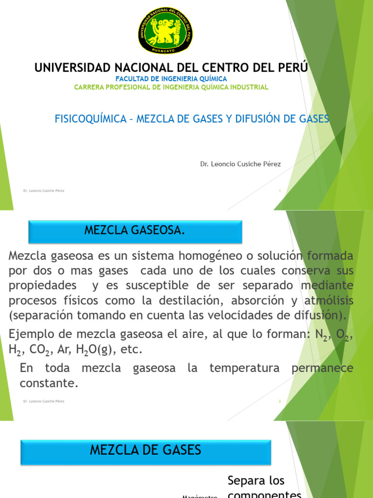 Mezcladegases | PDF | Fenomeno fisico | Ciencias fisicas