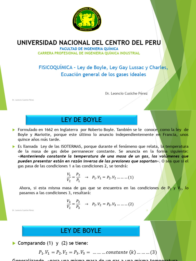 Leyes de Gases Ideales y Aplicaciones | PDF | Gases | Mole (Unidad)