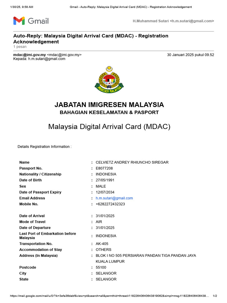 Gmail - Auto-Reply - Malaysia Digital Arrival Card (MDAC ...