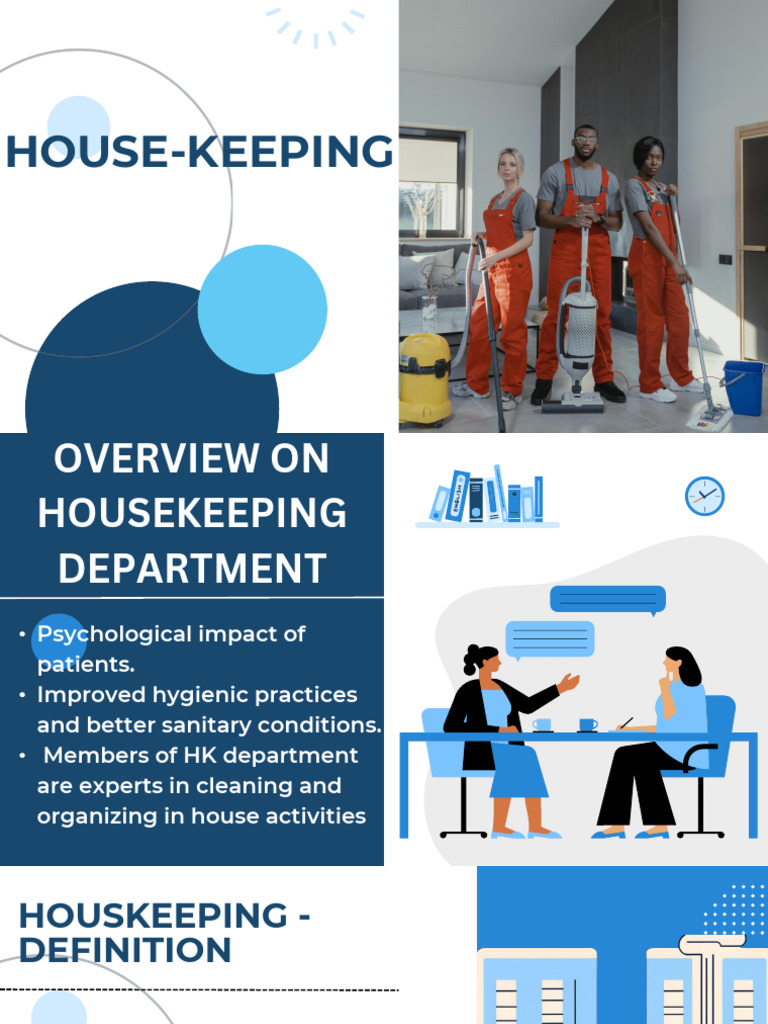 Hospital Housekeeping Overview and Practices | PDF | Housekeeping ...