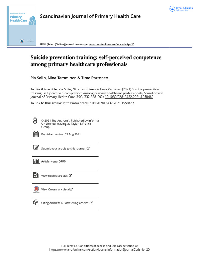 Suicide Prevention Training Impact on Healthcare | PDF | Health ...