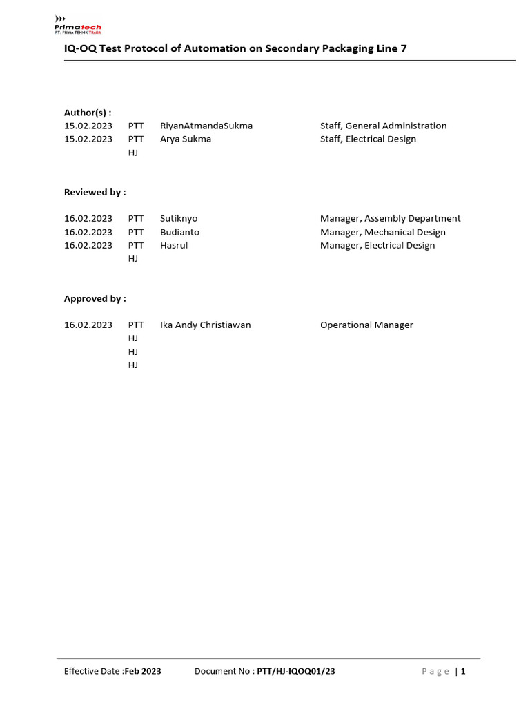 Iqoq Rev-2 | PDF | Verification And Validation | Robot