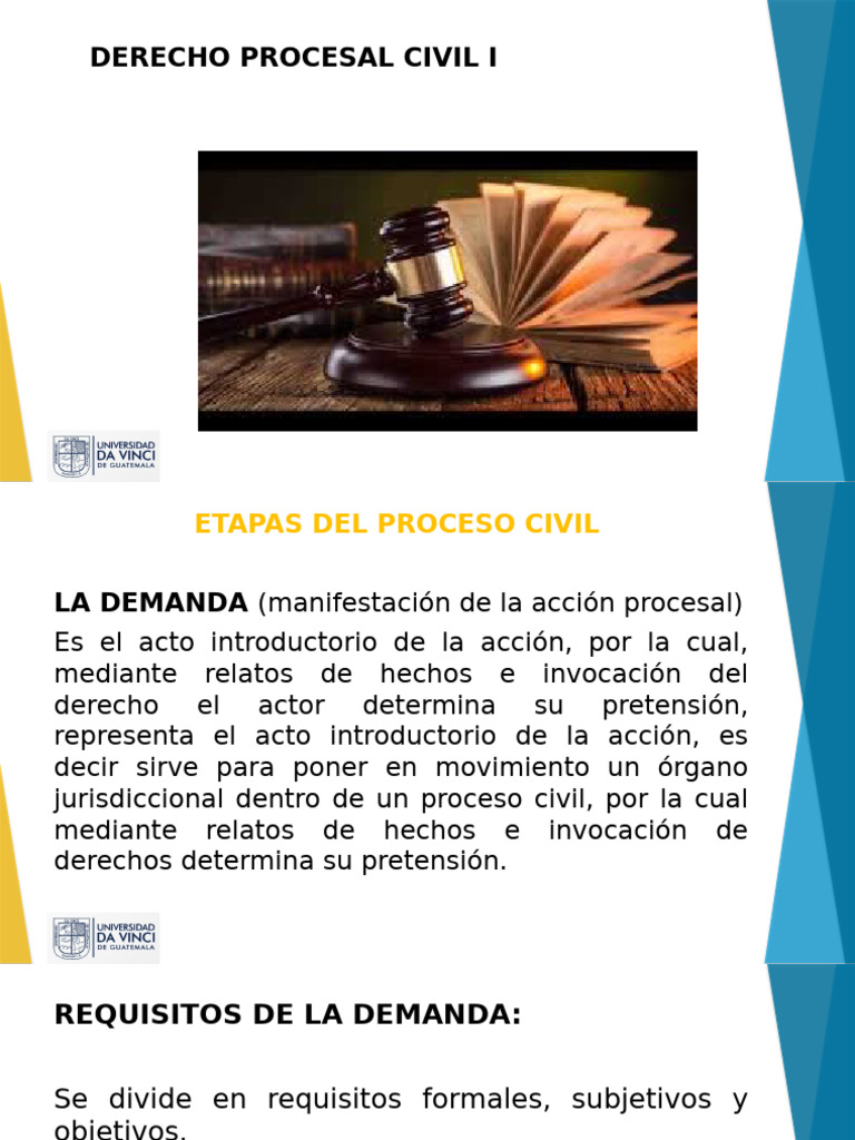 Requisitos de la Demanda Civil | PDF | Demanda judicial | Ley procesal