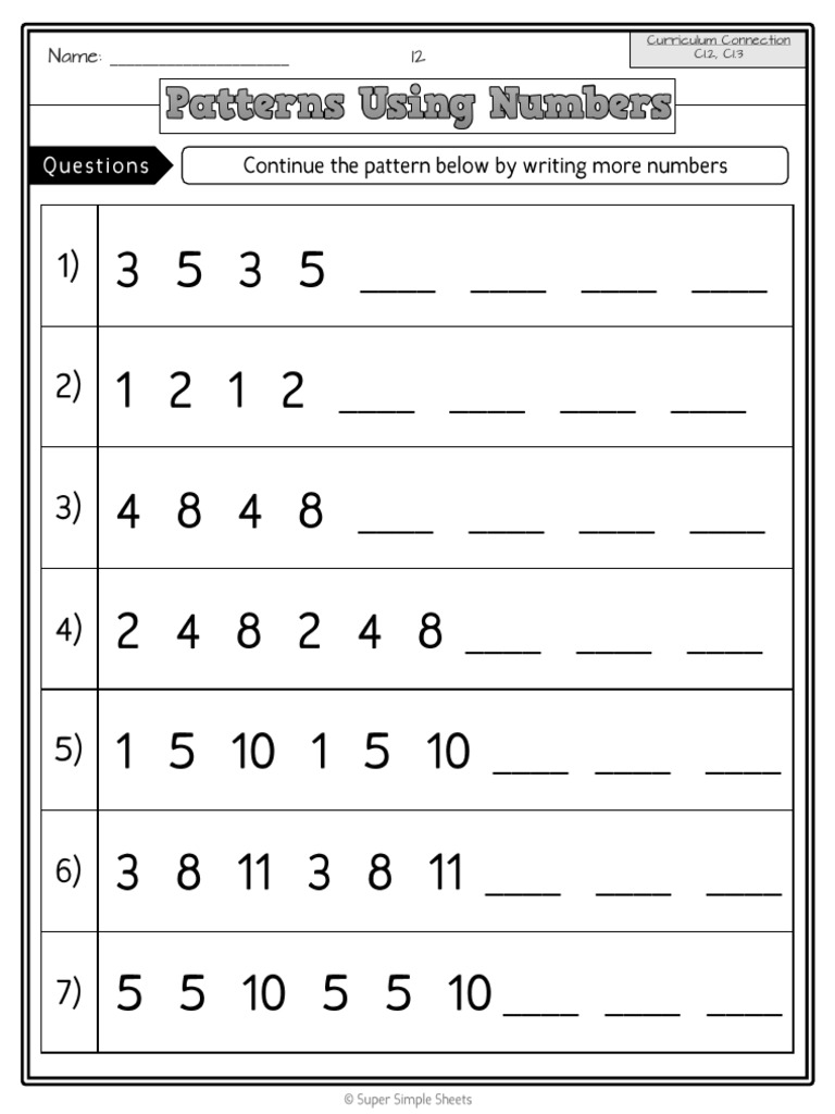 Curriculum Connection Worksheets | PDF