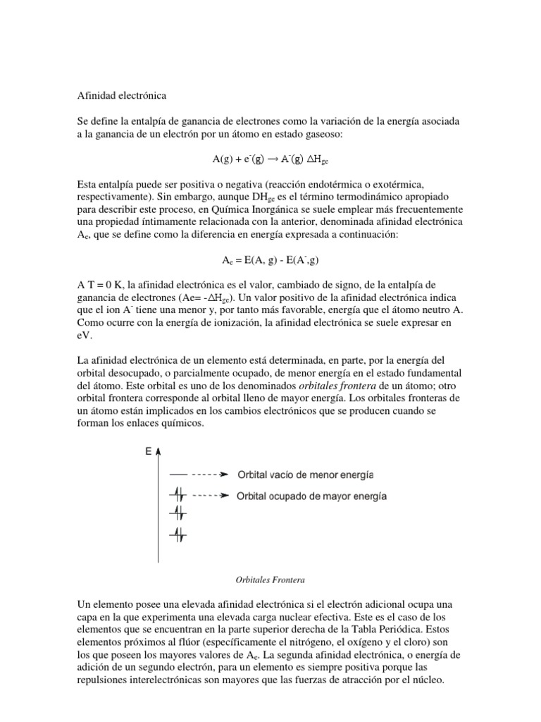 Orbitales Frontera