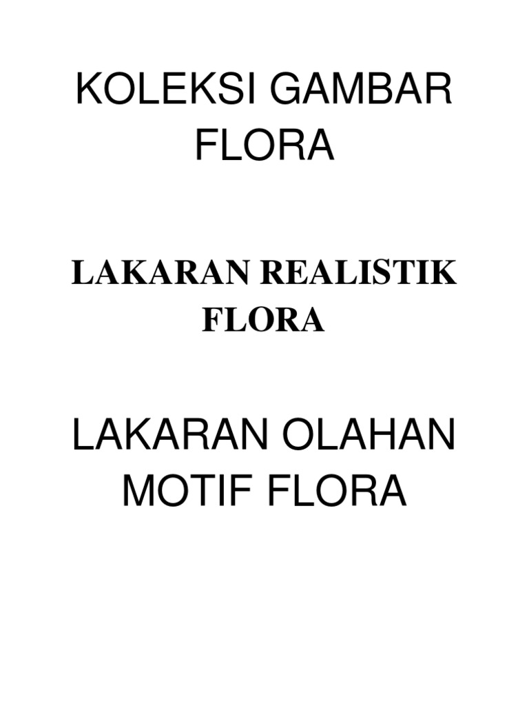 Koleksi Gambar Flora 