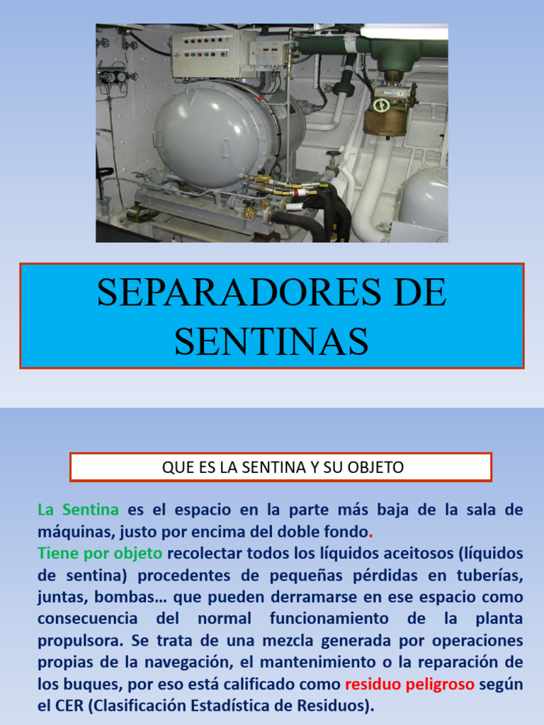 Separadores de Sentina | PDF | Bomba | Agua