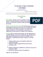 Formato Modelo para Escribir Informes