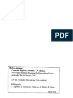 Curso de Álgebra - Vol 1 - 3 Ed - Abramo Hefez