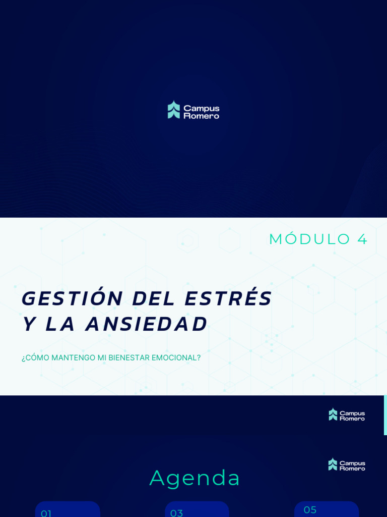 Gestión Del Estrés Y La Ansiedad Módulo 4 Pdf Estrés Biología