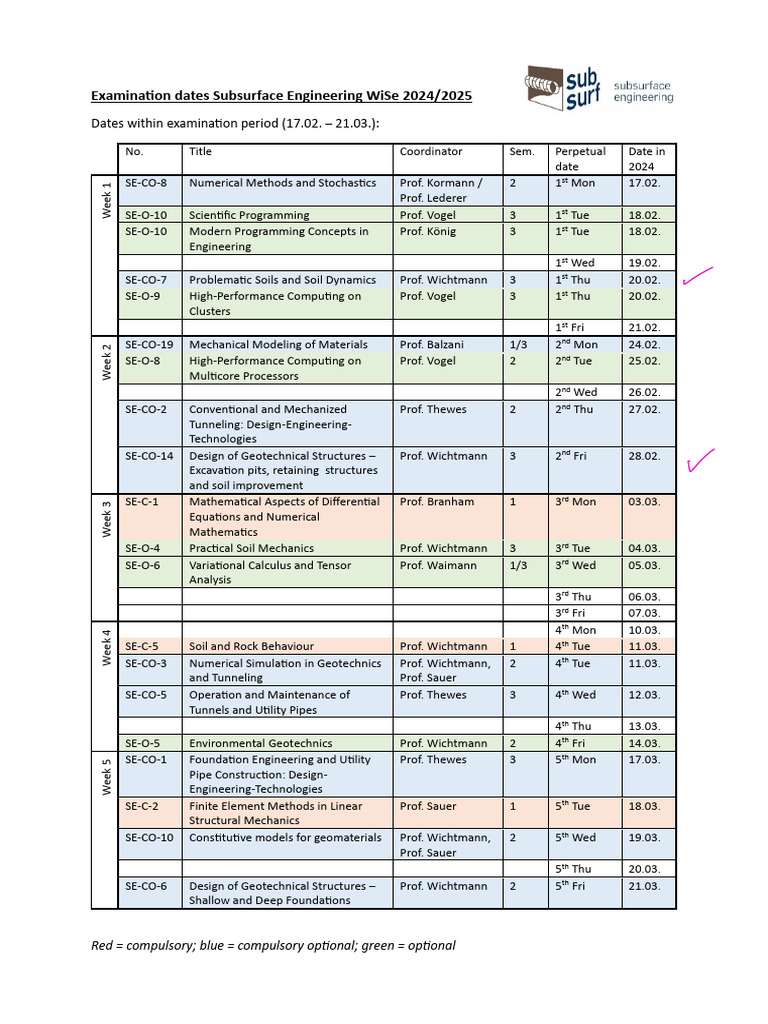 SSE Exam Dates 2025 Overview | PDF | Geotechnical Engineering | Engineering