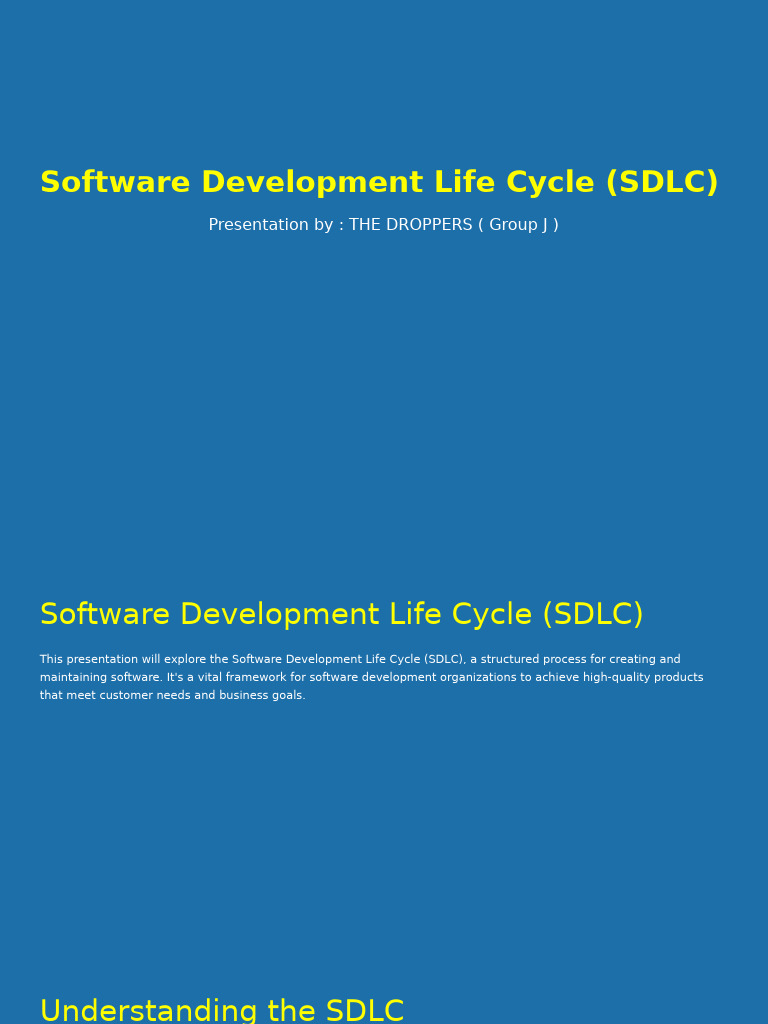 Software Development Life Cycle SDLC | PDF | Software Testing ...