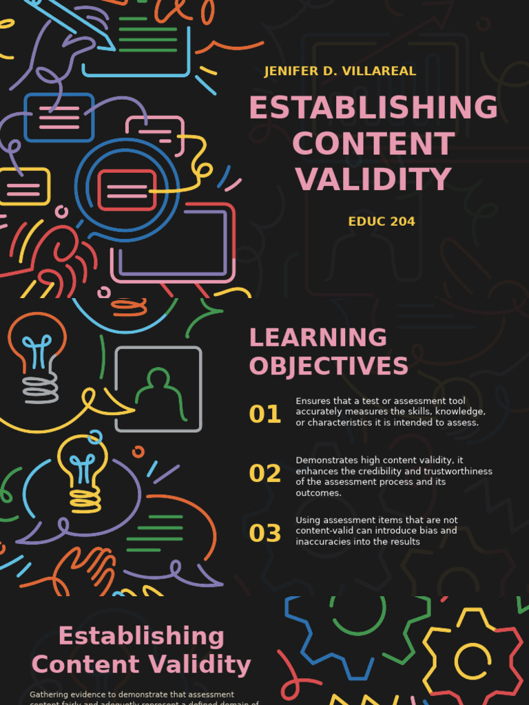 Establishing Content Validity in Assessments | PDF | Validity ...