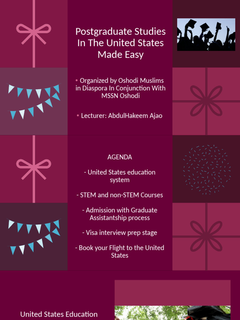 Easy Guide to U.S. Postgraduate Admissions | PDF