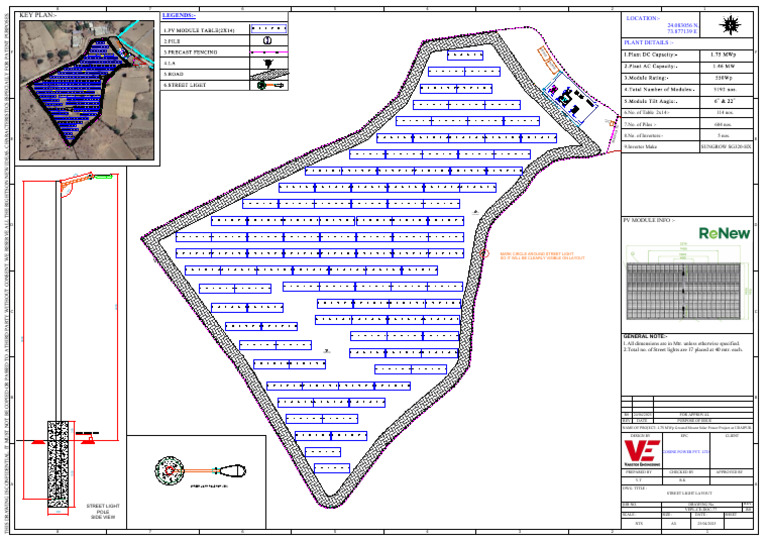 1.75 MWp Solar Power Project Layout | PDF | Navigation | Elementary ...