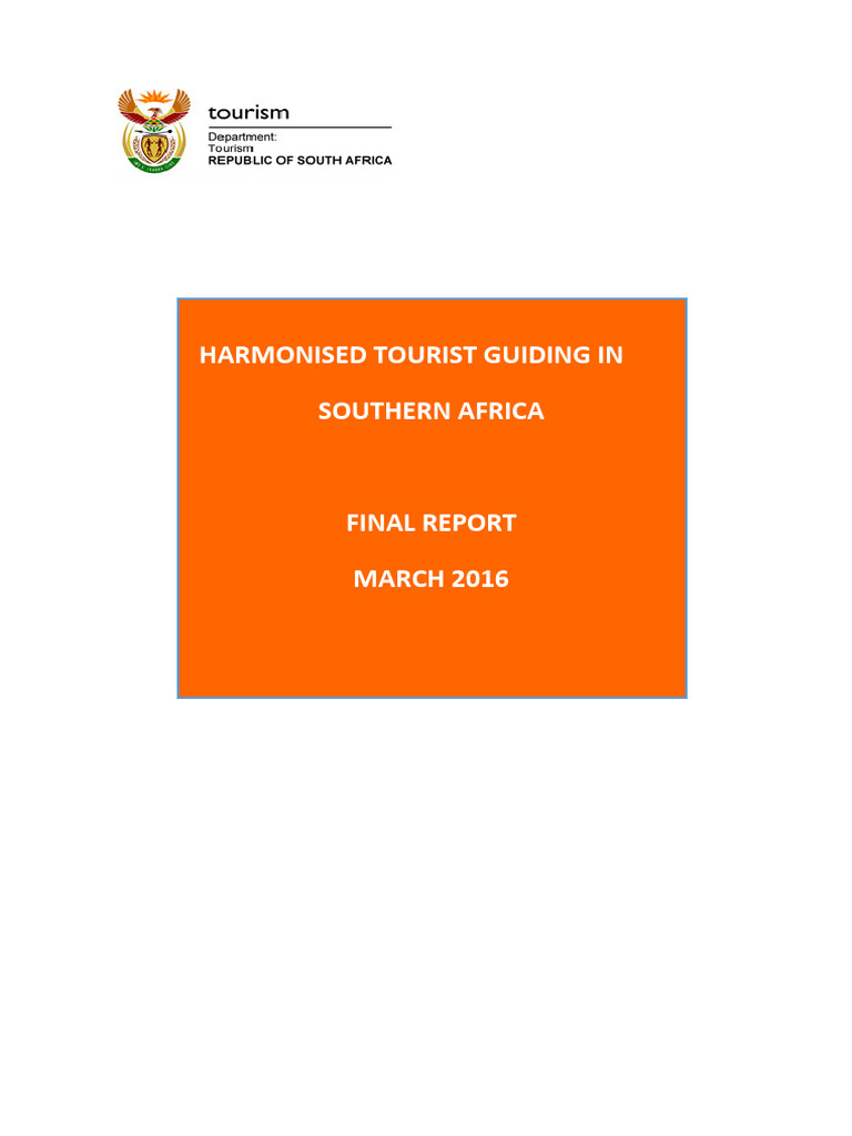 UP Final Tourist Guiding Cross Report | PDF | Tourism