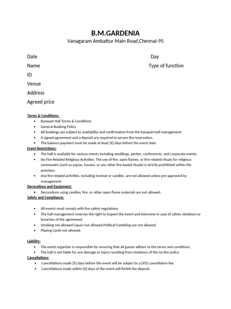 Hotel Terms & Condtitions | PDF | Legal Liability | Fee