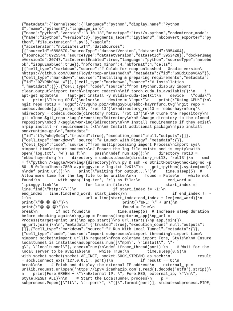 Roop Unleashed Installation Guide | PDF | Computing | Software