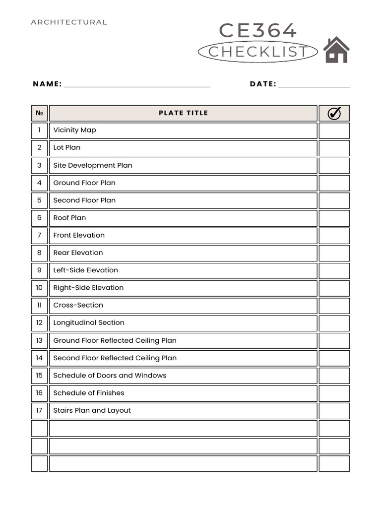 Comprehensive Building Plan Checklist | PDF | Framing (Construction ...
