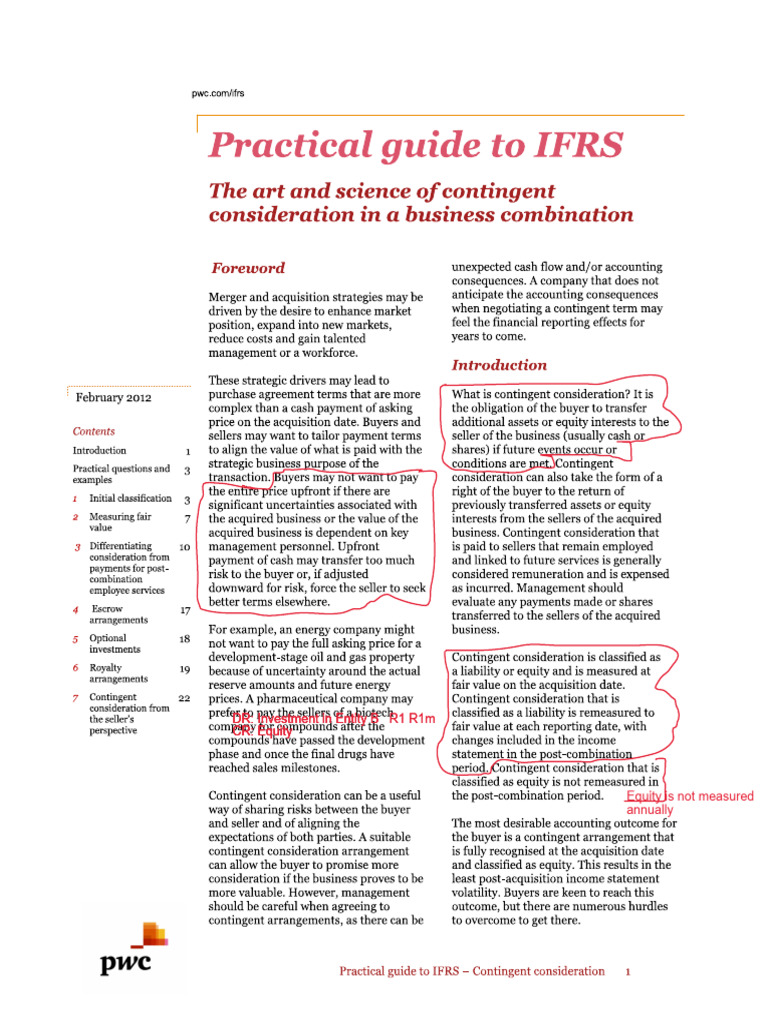 ##Document H - IFRS3 Business Combinations | PDF