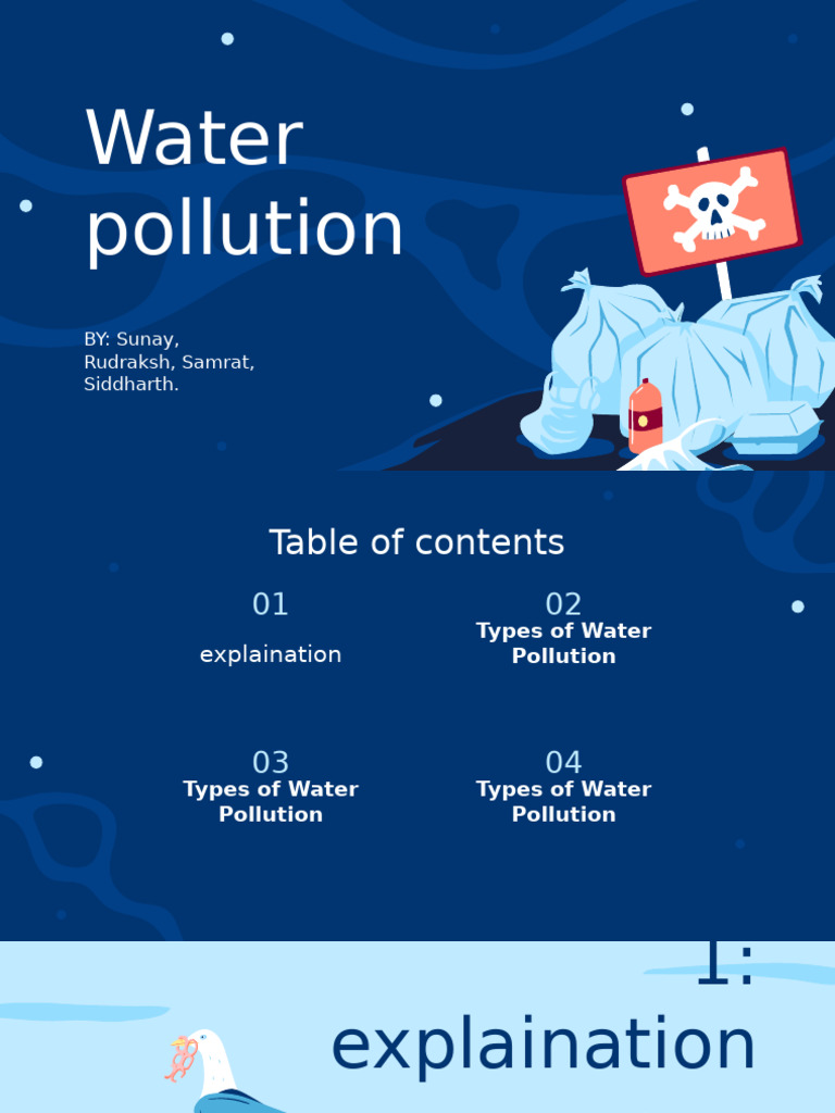 Water Pollution PPT Sunay | PDF | Water Pollution | Water