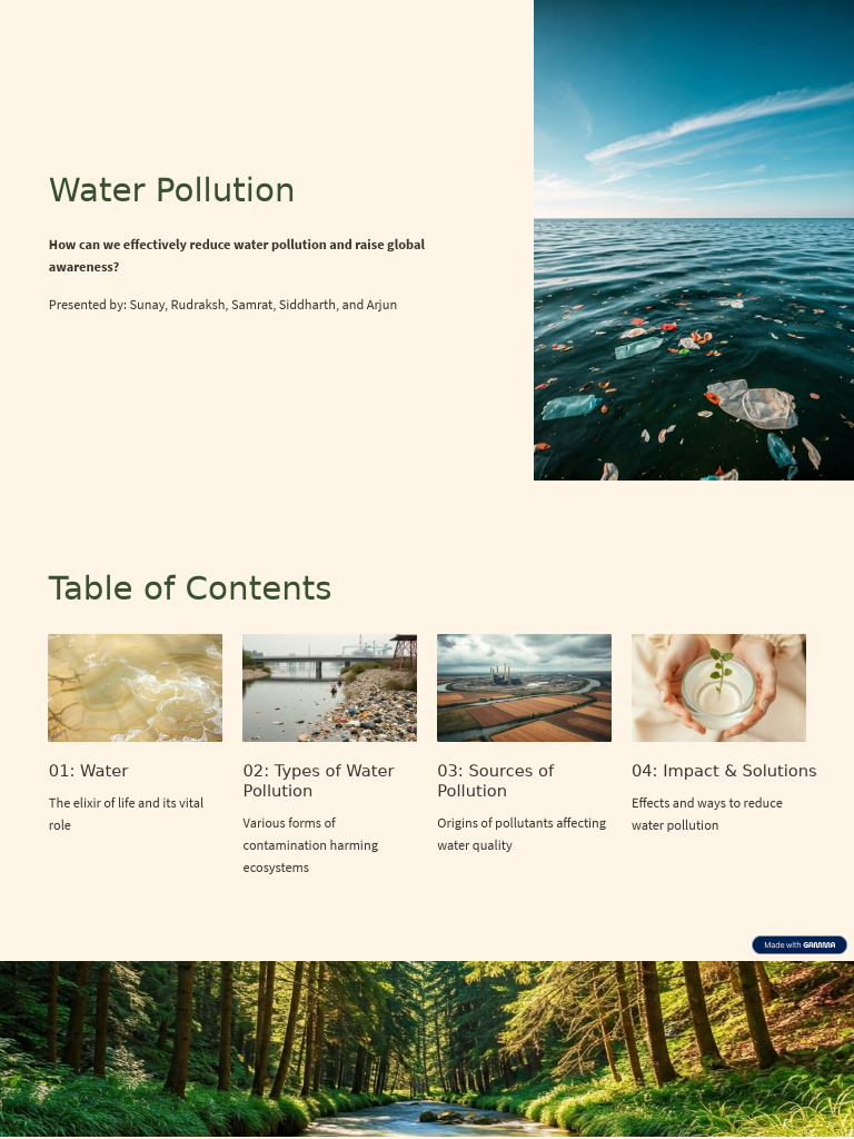Water Pollution PPT Sources | PDF | Water Pollution | Pollution