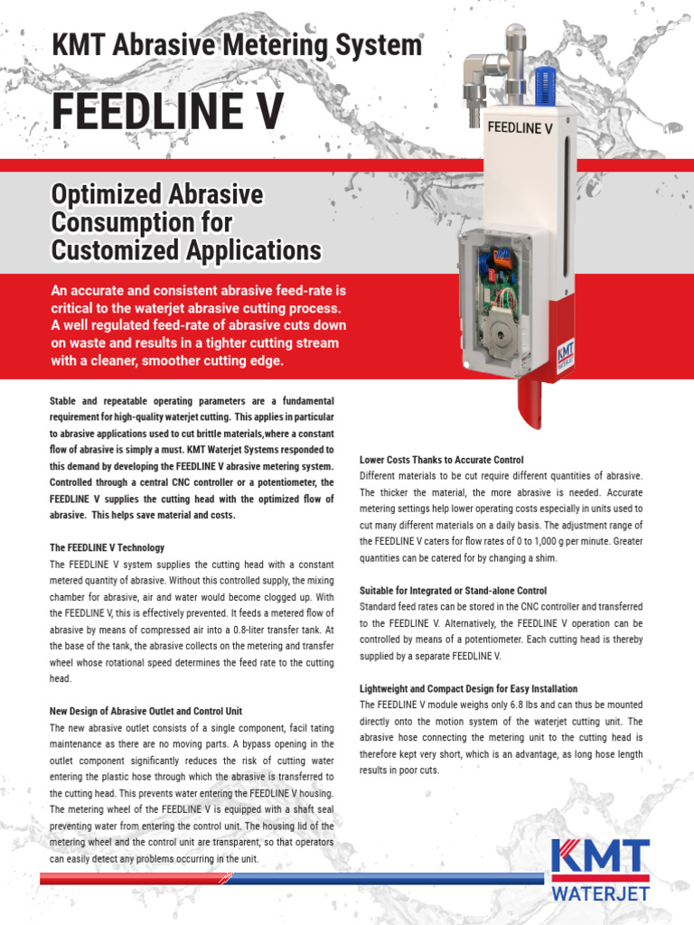 KMT Feedline V Abrasive Meter Rev 02 25 | PDF | Mechanical Engineering ...