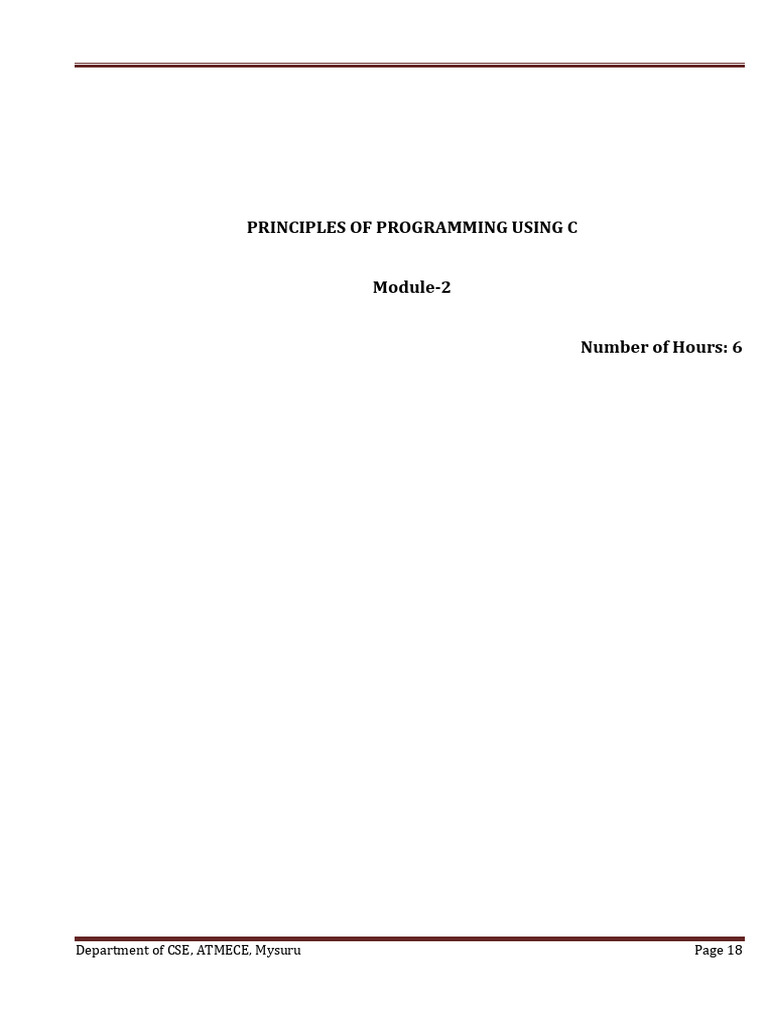 C Programming: Operators and Control Statements | PDF | Division ...