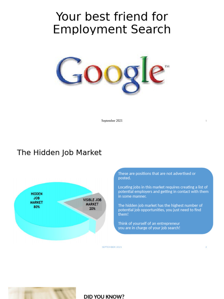 Google Employment Search | PDF
