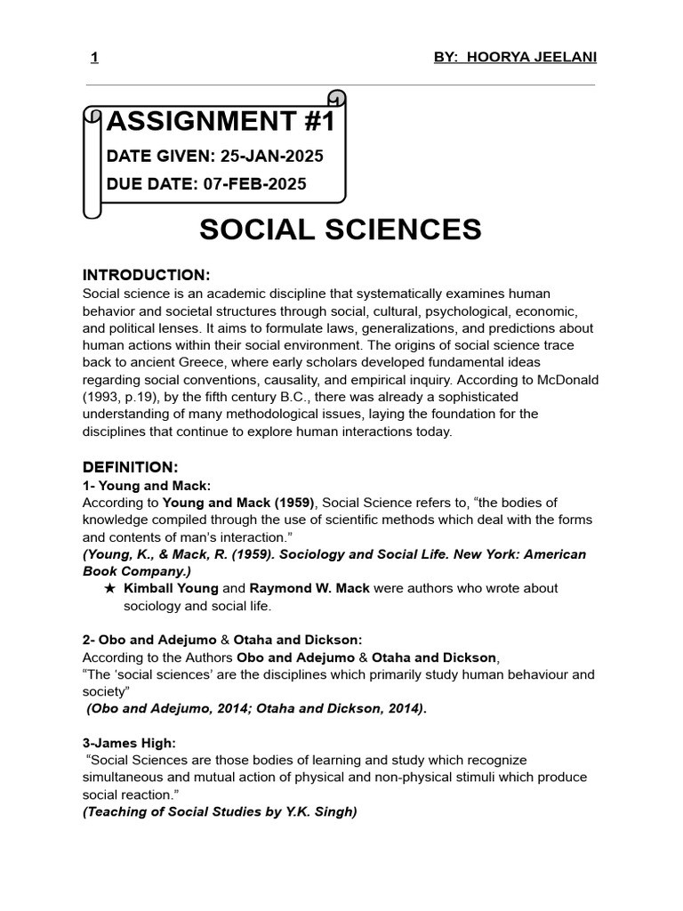 Overview of Social Sciences Disciplines | PDF | Social Sciences | Science