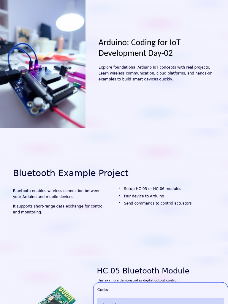Arduino IoT Basics and Project | PDF | Internet Of Things | Arduino