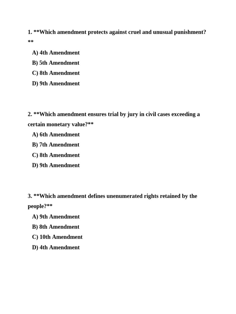 Bill of Right + 27th Amendments | PDF | Brown V. Board Of Education ...