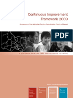 Continuous Improvement Framework 2009: A Resource of The Victorian Service Coordination Practice Manual