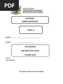 (F)GRADE 12 SBA PRACTICAL TASK 2