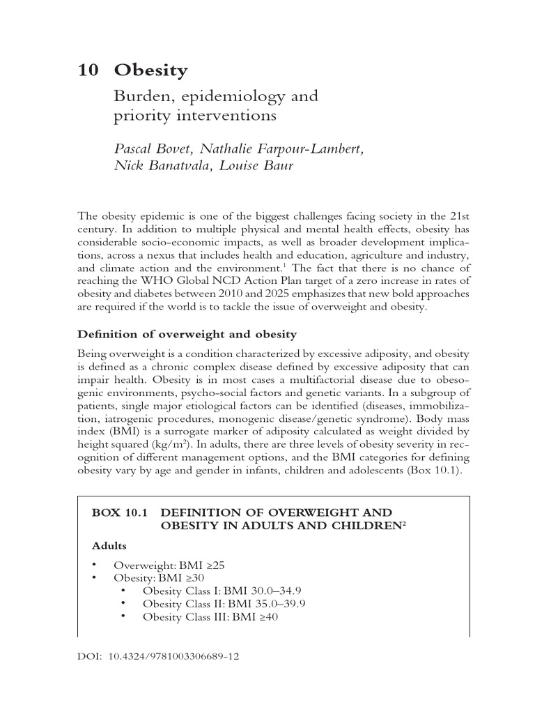 Understanding Obesity: Causes and Impact | PDF | Obesity | Body Mass Index