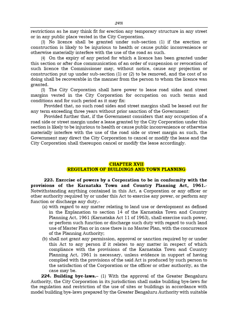 Karnataka Building Regulations Overview | PDF | License | Regulatory ...