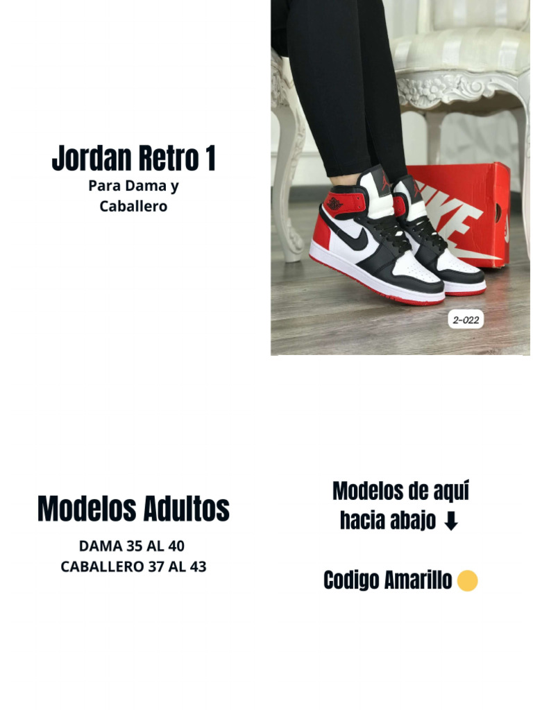 Jordan 1 Adultos - 03 ? | PDF