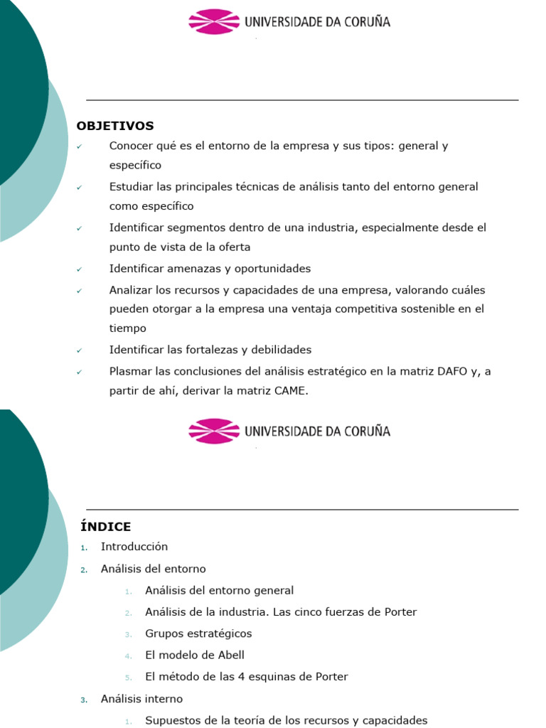 Análisis Estratégico: DAFO y Entorno Empresarial | PDF | Análisis FODA ...