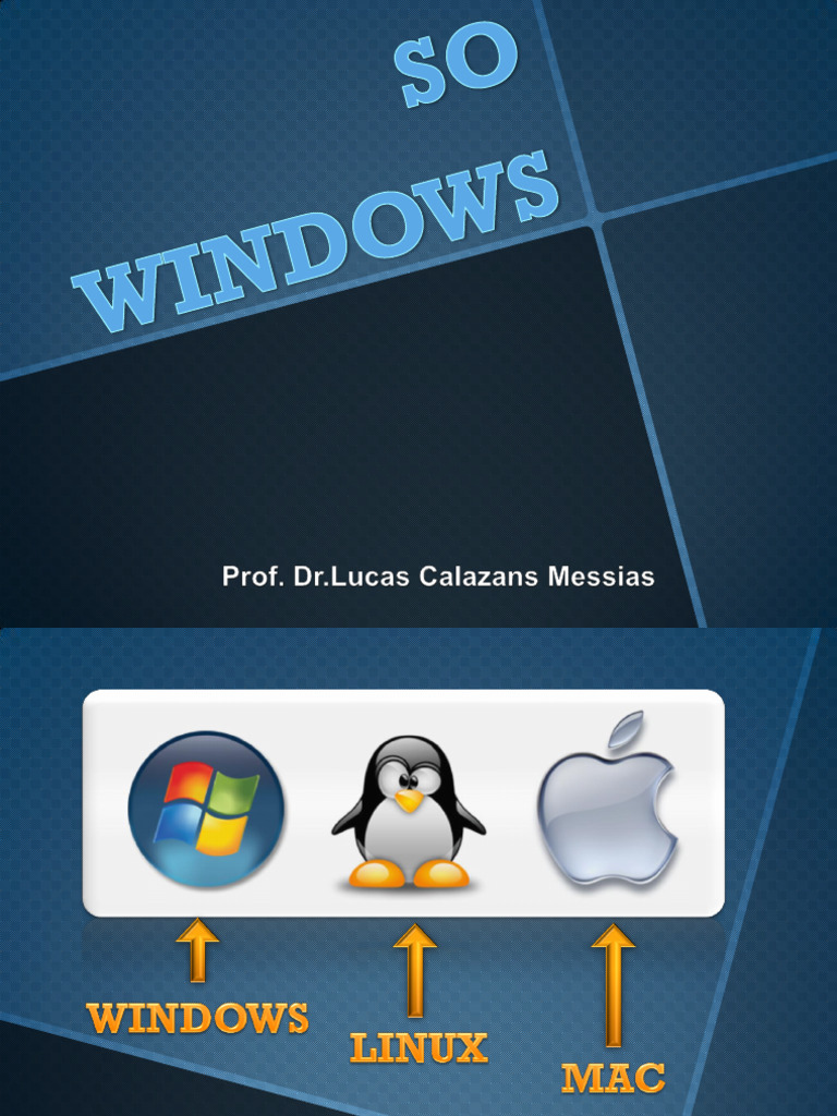 AULA Informatica Sistema Operacional | PDF | Windows 7 | Microsoft Windows
