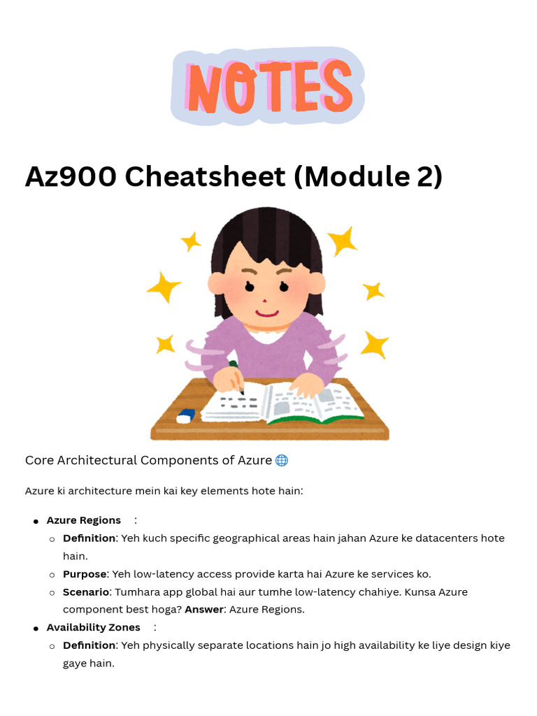 Az900+Exam+Notes+Module+2+hinglish | PDF | Virtual Machine | Microsoft ...