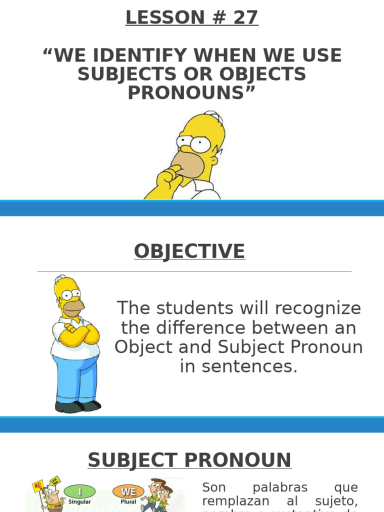 Lesson - 28 - Object or Subject | PDF