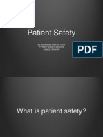 Patient Safety: by Muhammad Hanif Bin Omar 3 Year, Faculty of Medicine, Zagazig University