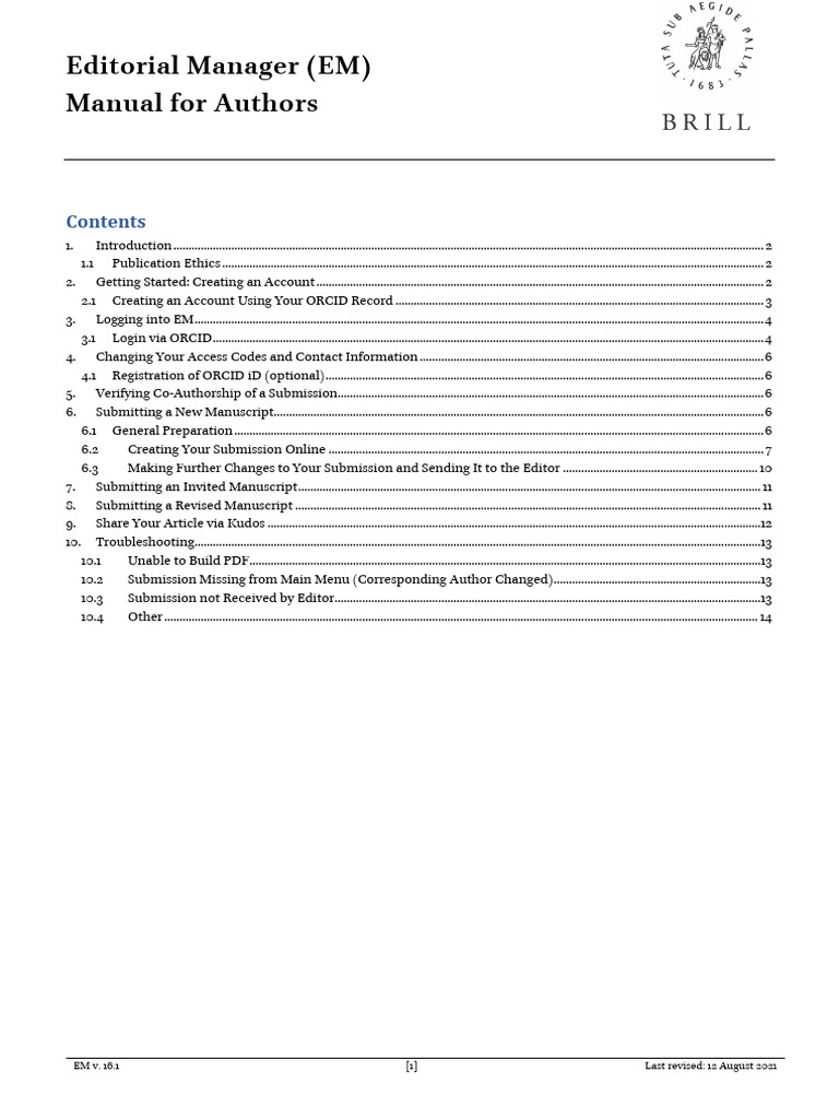 Static Submitonline Editorial Manager Authors Manual | PDF | Open ...