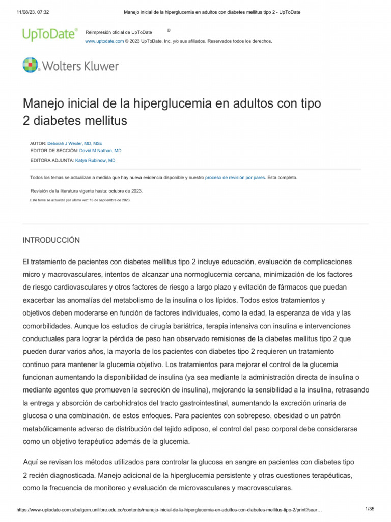 Initial Management of Hyperglycemia in Adults With Type 2 Diabetes ...