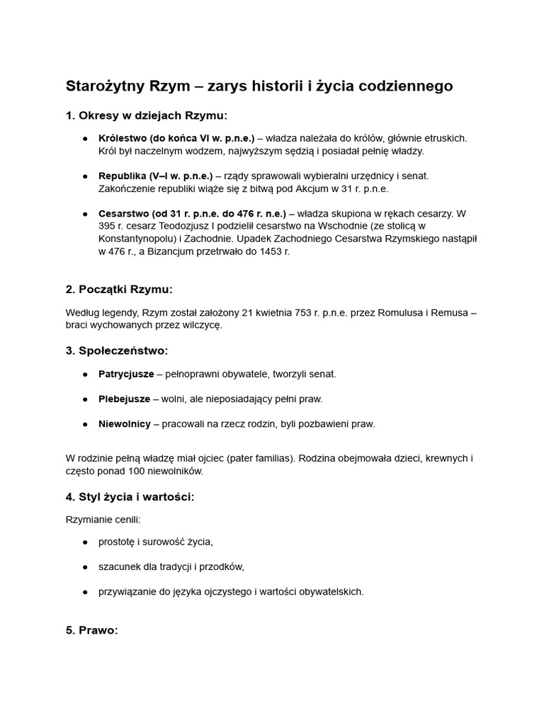 Rzym | PDF