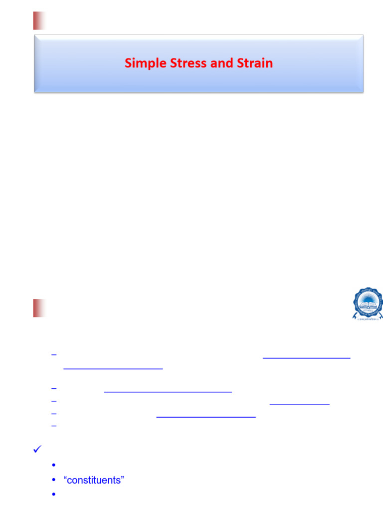 Stress and Strain - Complete | PDF | Stress (Mechanics) | Fracture - Stress And Muscle Strain Connection