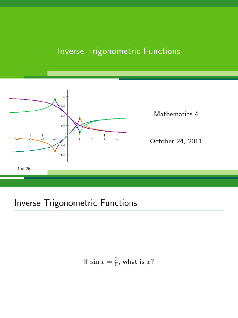 Inbound 3420620723629969130 | PDF | Trigonometric Functions | Function ...