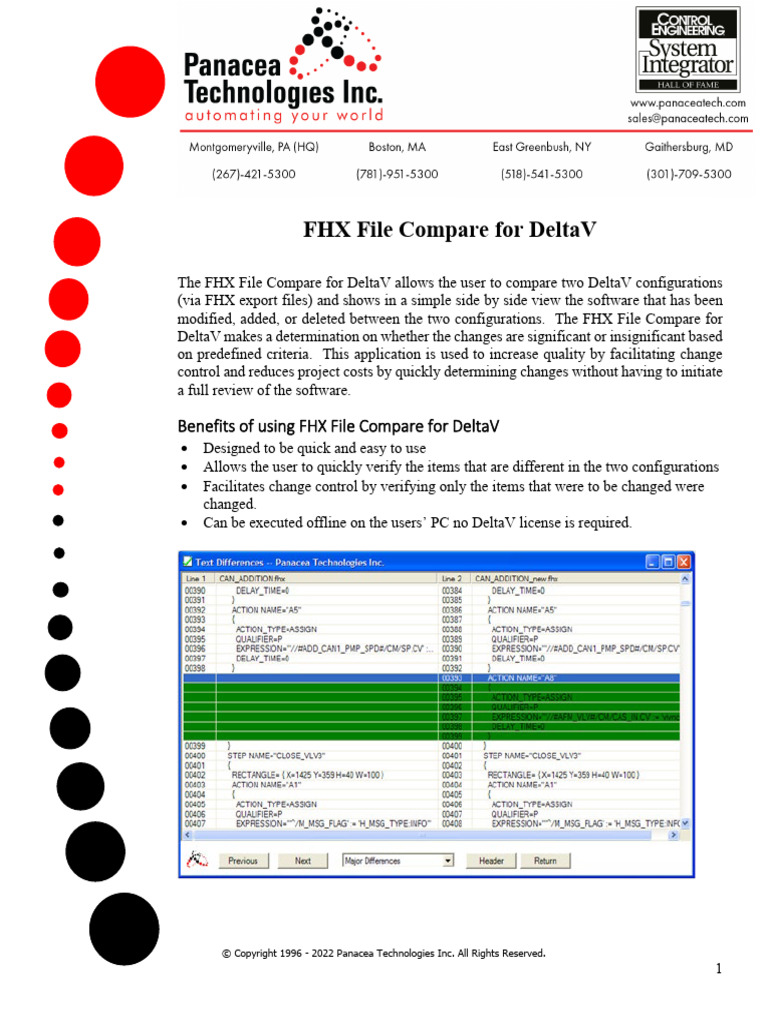 FHX File Compare Tool for DeltaV | PDF | Software | Software Engineering