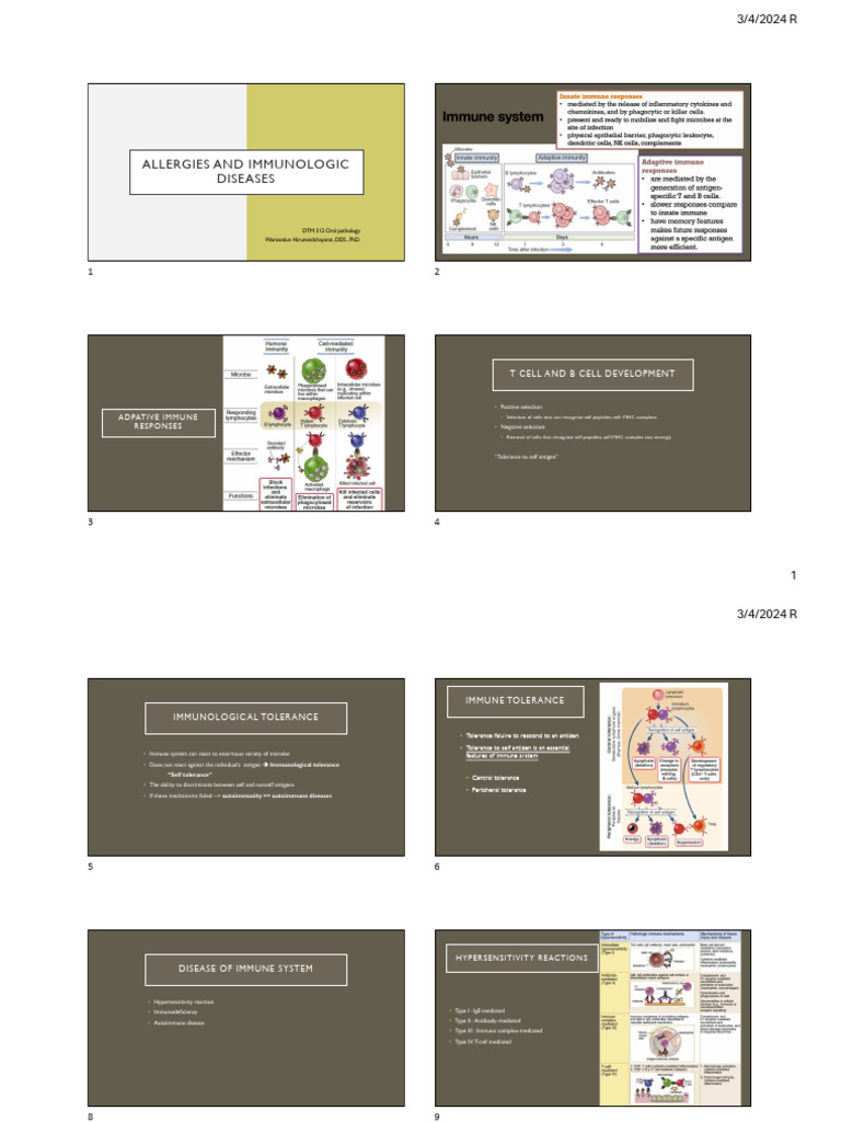 DTM313-66 Allergies and Immunologic Diseases | PDF | Immune Tolerance ...